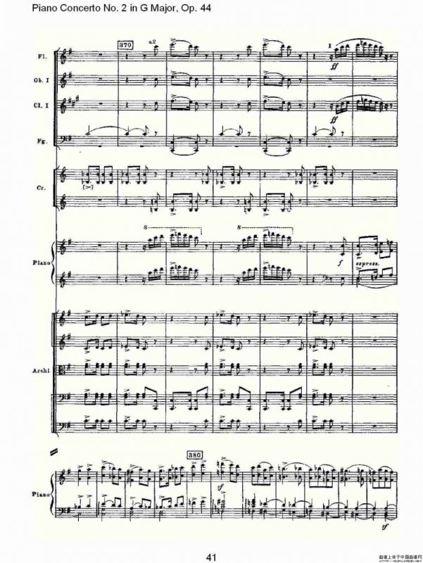 G大调第二钢琴协奏曲, Op.44第三乐章（二）