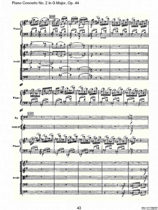 G大调第二钢琴协奏曲, Op.44第三乐章（二）
