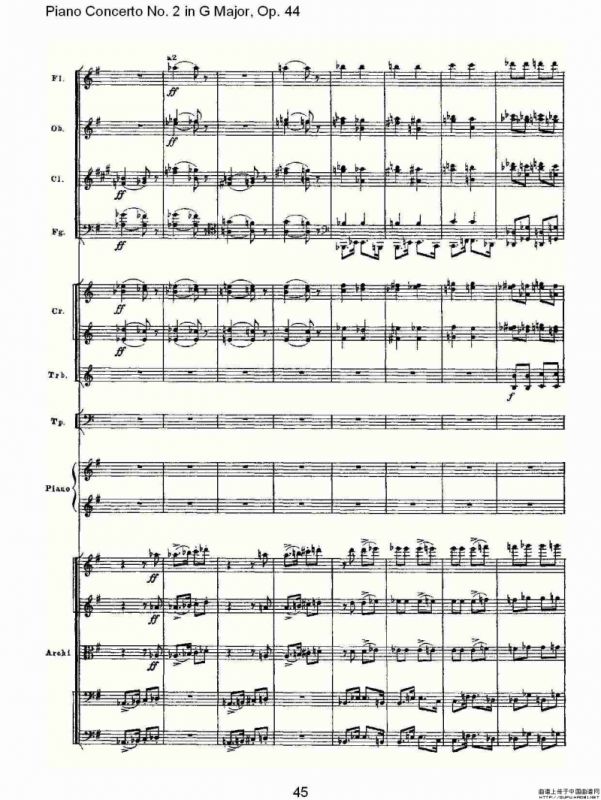 G大调第二钢琴协奏曲, Op.44第三乐章（二）