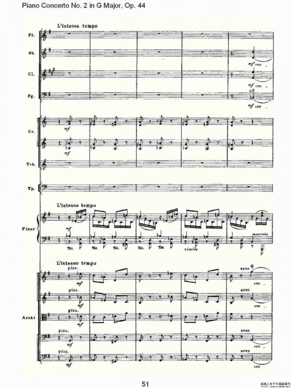 G大调第二钢琴协奏曲, Op.44第三乐章（二）