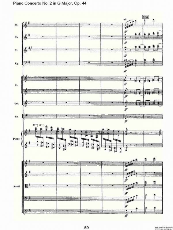 G大调第二钢琴协奏曲, Op.44第三乐章（二）