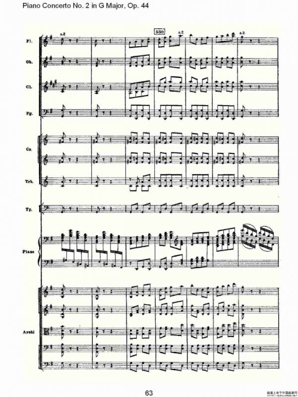 G大调第二钢琴协奏曲, Op.44第三乐章（二）