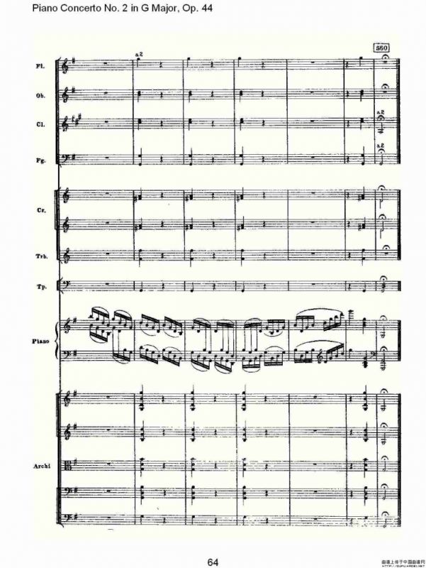 G大调第二钢琴协奏曲, Op.44第三乐章（二）