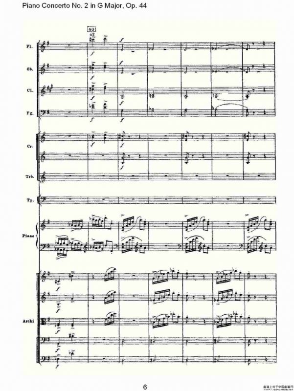 G大调第二钢琴协奏曲, Op.44第三乐章（一）