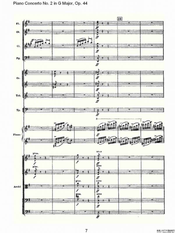 G大调第二钢琴协奏曲, Op.44第三乐章（一）