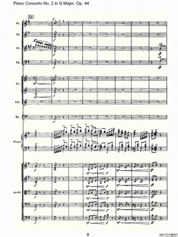 G大调第二钢琴协奏曲, Op.44第三乐章（一）