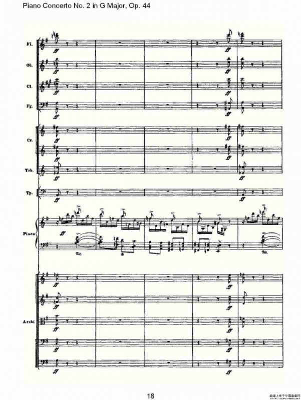 G大调第二钢琴协奏曲, Op.44第三乐章（一）