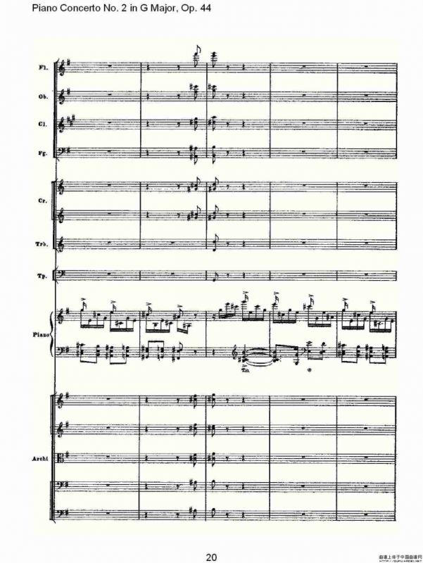 G大调第二钢琴协奏曲, Op.44第三乐章（一）