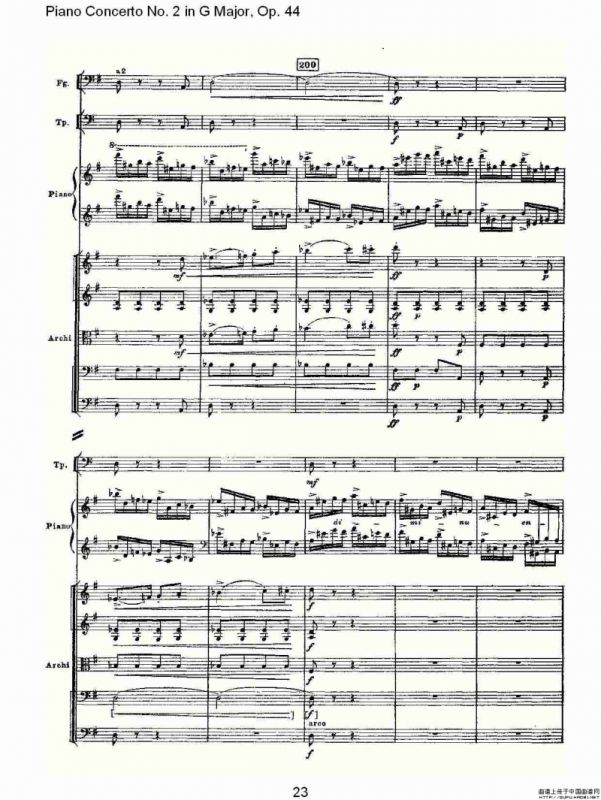 G大调第二钢琴协奏曲, Op.44第三乐章（一）
