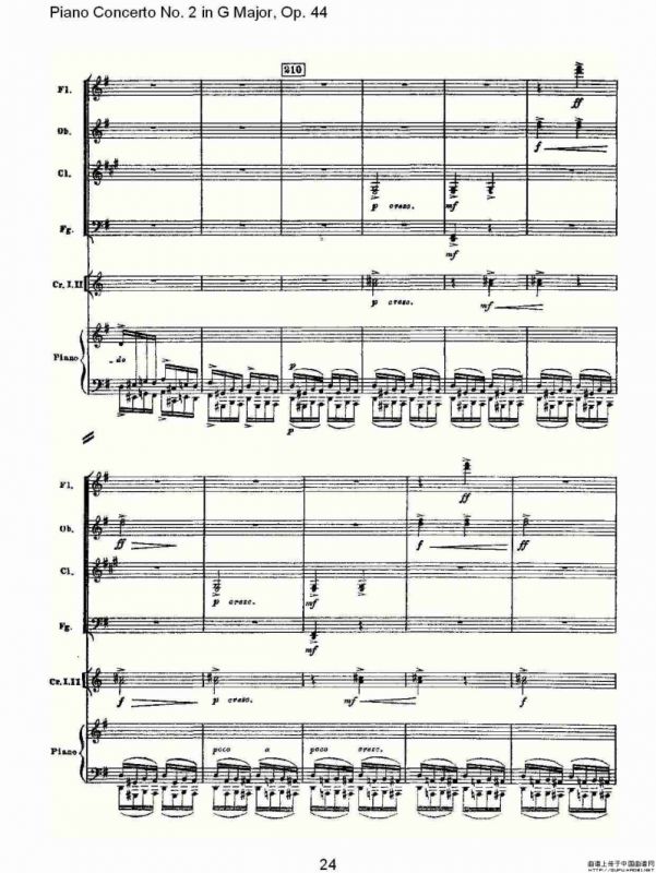 G大调第二钢琴协奏曲, Op.44第三乐章（一）