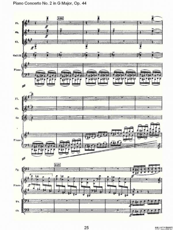 G大调第二钢琴协奏曲, Op.44第三乐章（一）