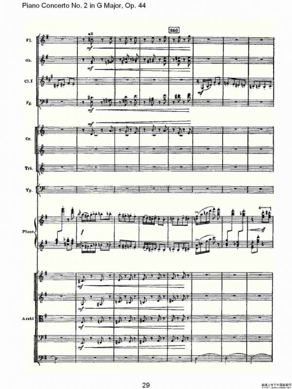 G大调第二钢琴协奏曲, Op.44第三乐章（一）