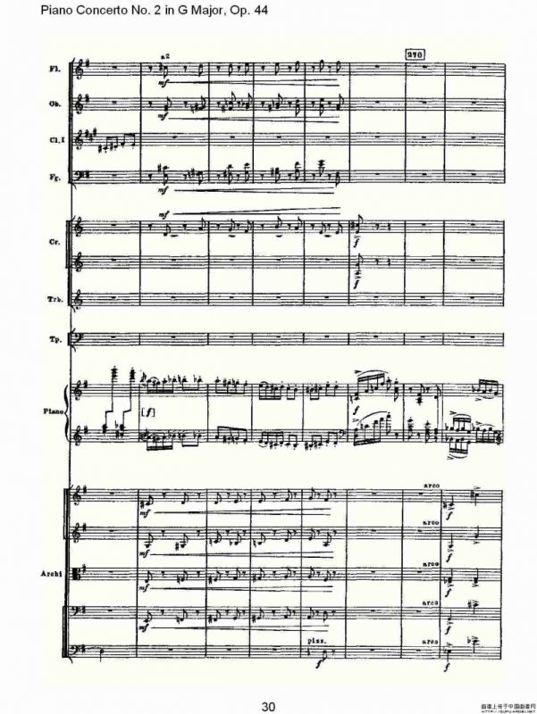 G大调第二钢琴协奏曲, Op.44第三乐章（一）