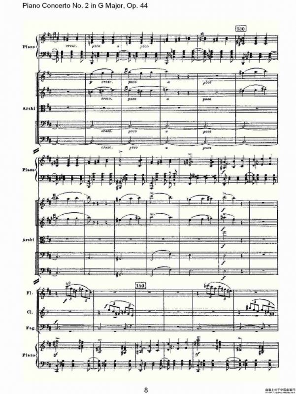 G大调第二钢琴协奏曲, Op.44第二乐章