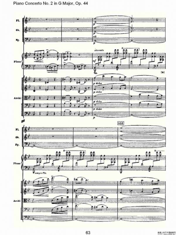 G大调第二钢琴协奏曲, Op.44第一乐章（三）