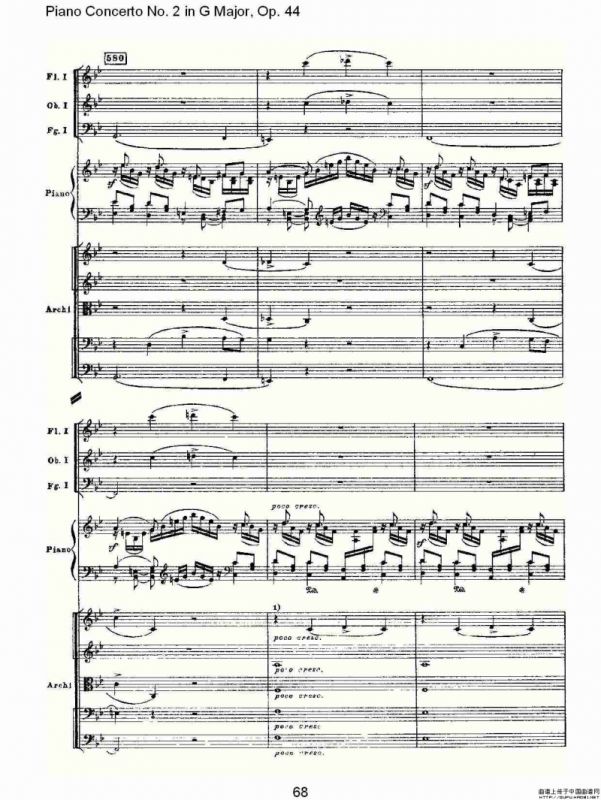 G大调第二钢琴协奏曲, Op.44第一乐章（三）