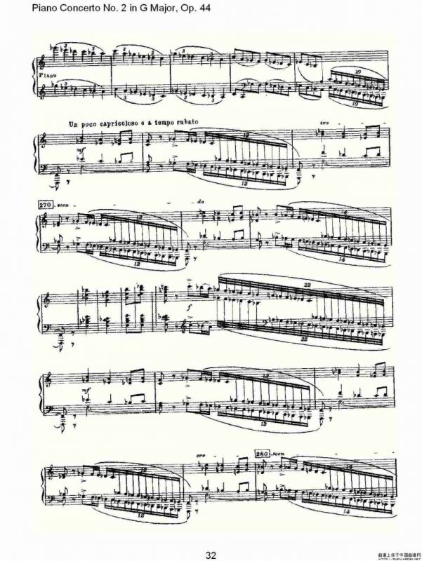 G大调第二钢琴协奏曲, Op.44第一乐章（二）
