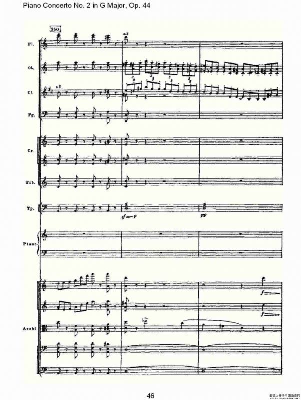 G大调第二钢琴协奏曲, Op.44第一乐章（二）