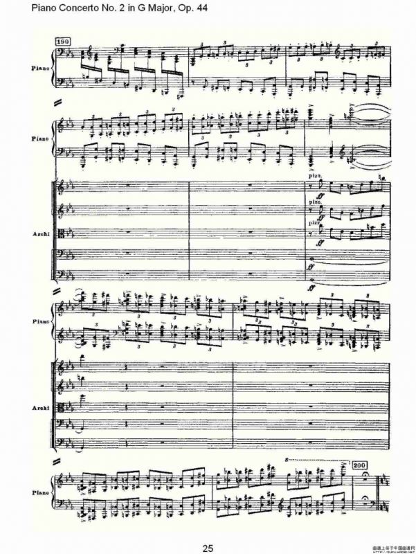 G大调第二钢琴协奏曲, Op.44第一乐章（一）