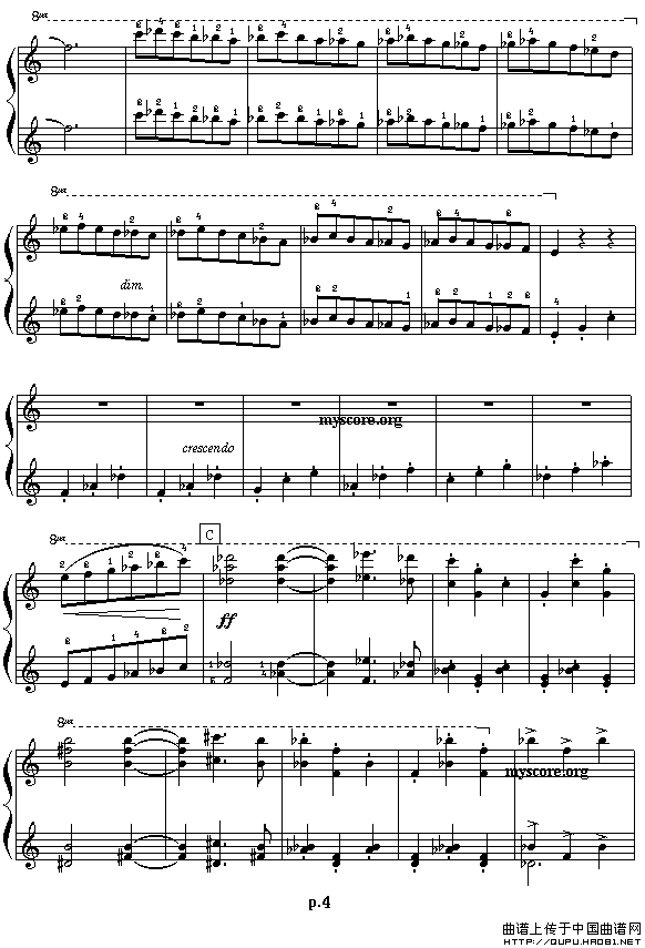 艾金娜与马塞拉涅尼亚双人舞（四手联弹之一）