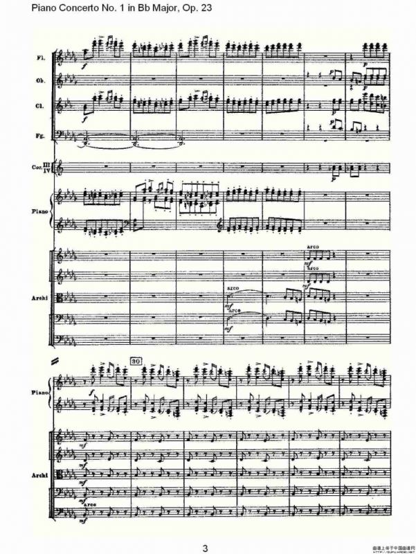 Bb大调第一钢琴协奏曲,Op.23第三乐章（一）