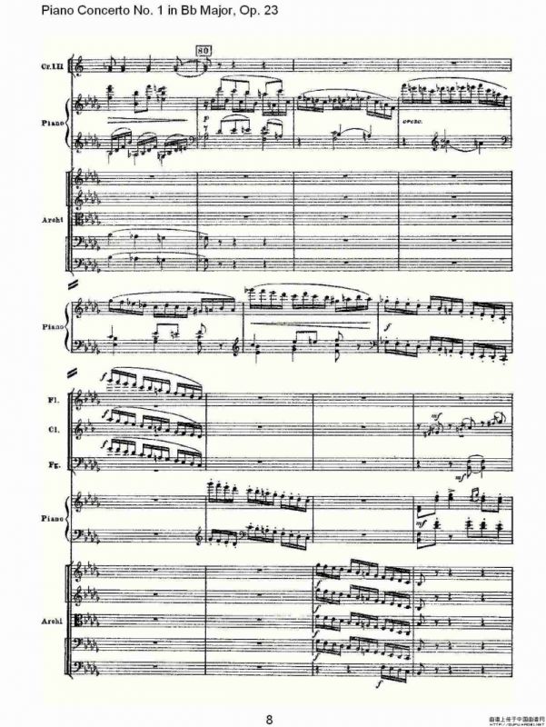 Bb大调第一钢琴协奏曲,Op.23第三乐章（一）