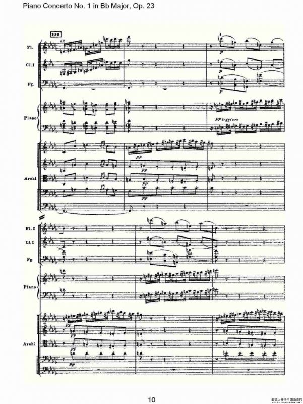 Bb大调第一钢琴协奏曲,Op.23第三乐章（一）