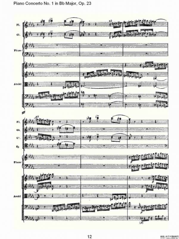Bb大调第一钢琴协奏曲,Op.23第三乐章（一）