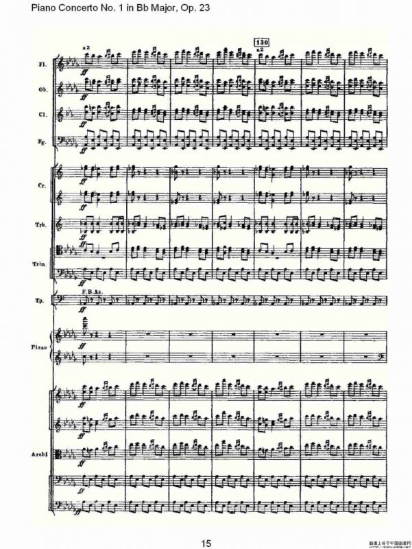 Bb大调第一钢琴协奏曲,Op.23第三乐章（一）
