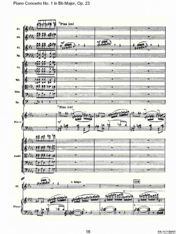 Bb大调第一钢琴协奏曲,Op.23第三乐章（一）