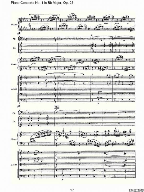 Bb大调第一钢琴协奏曲,Op.23第三乐章（一）