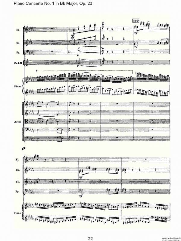 Bb大调第一钢琴协奏曲,Op.23第三乐章（一）