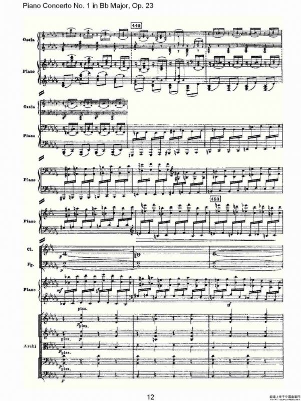 Bb大调第一钢琴协奏曲,Op.23第一乐章第二部（一）