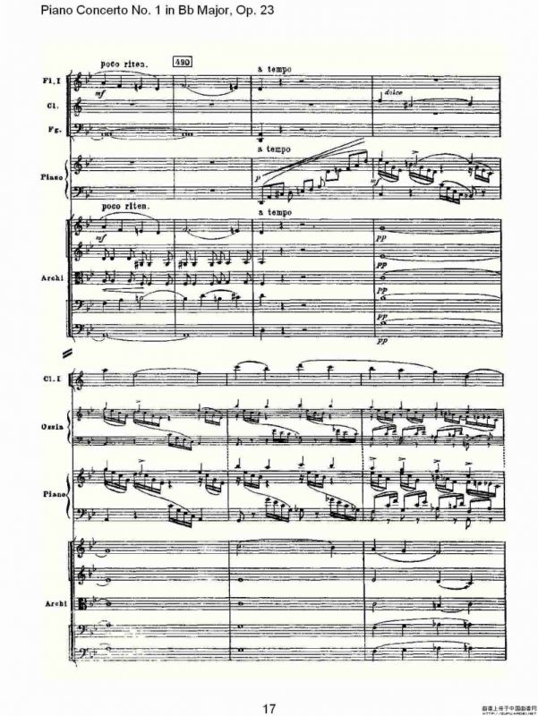 Bb大调第一钢琴协奏曲,Op.23第一乐章第二部（一）