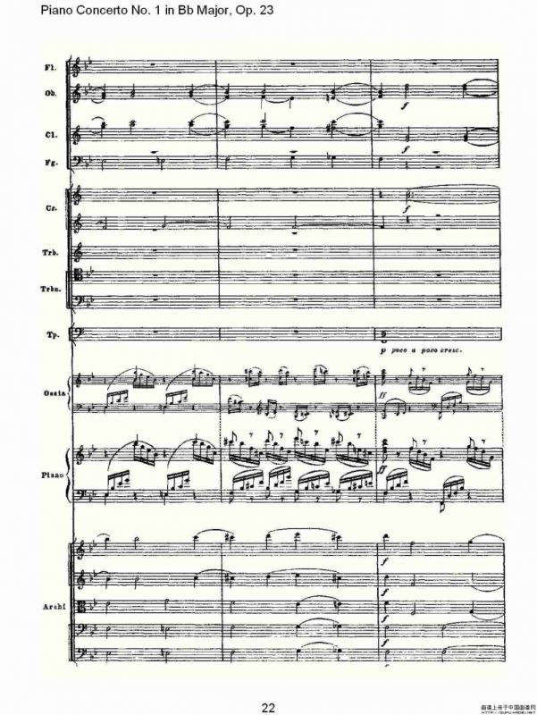 Bb大调第一钢琴协奏曲,Op.23第一乐章第二部（一）