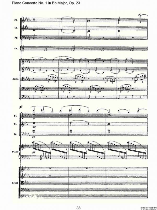 Bb大调第一钢琴协奏曲,Op.23第一乐章第一部（二）