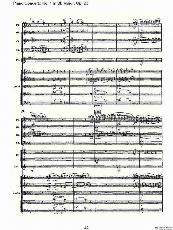 Bb大调第一钢琴协奏曲,Op.23第一乐章第一部（二）