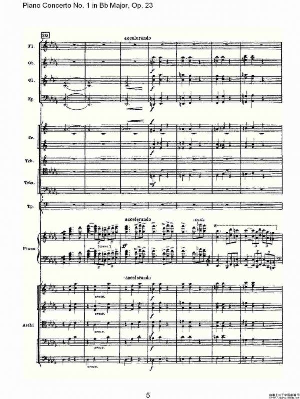 Bb大调第一钢琴协奏曲,Op.23第一乐章第一部（一）