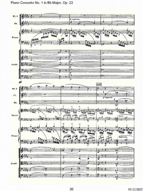 Bb大调第一钢琴协奏曲,Op.23第一乐章第一部（一）