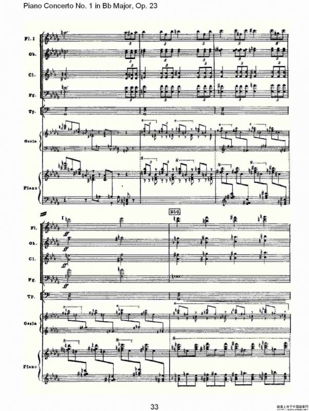 Bb大调第一钢琴协奏曲,Op.23第一乐章第一部（一）