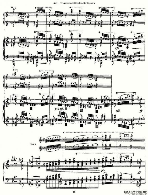 李斯特六首帕格尼尼练习曲之（五）