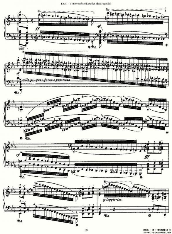 李斯特六首帕格尼尼练习曲之（二）