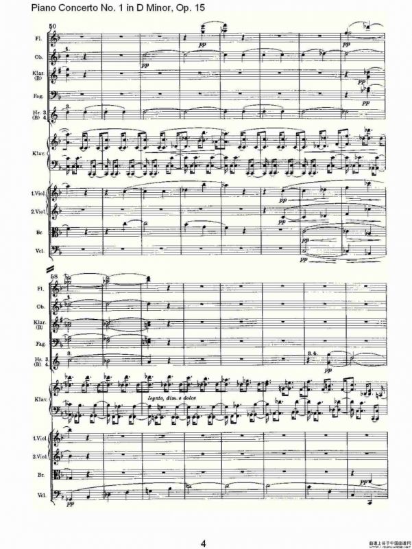 D小调钢琴第一协奏曲, Op.15第三乐章（一）