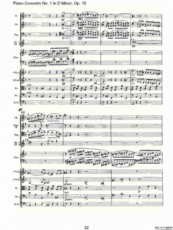 D小调钢琴第一协奏曲, Op.15第一乐章（二）