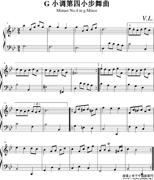 G小调第四小步舞曲.
