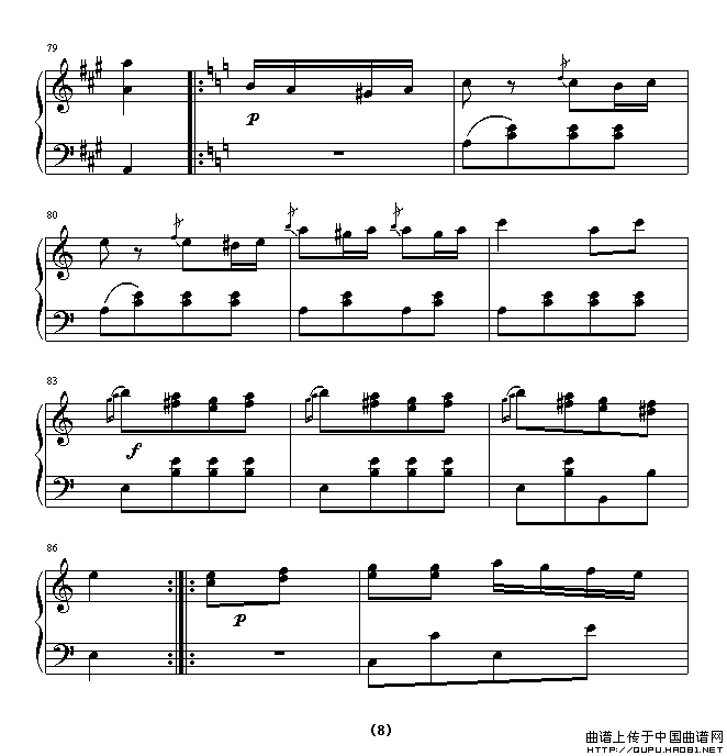 土耳其进行曲（还没考级记谱版）