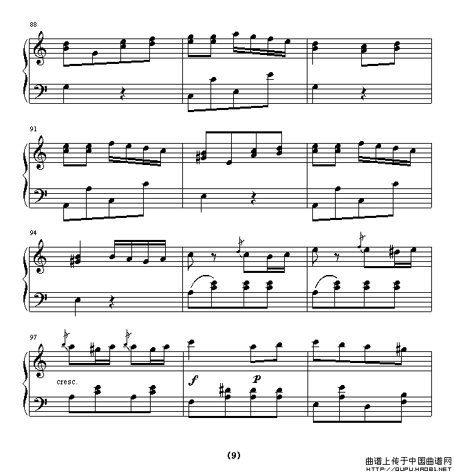 土耳其进行曲（还没考级记谱版）