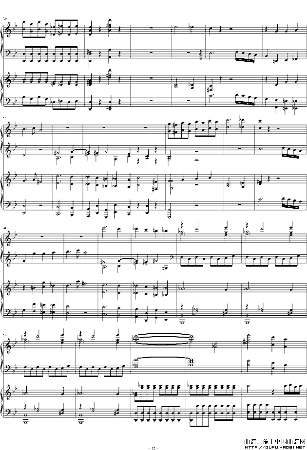 第四十号交响曲第一乐章（双钢琴）