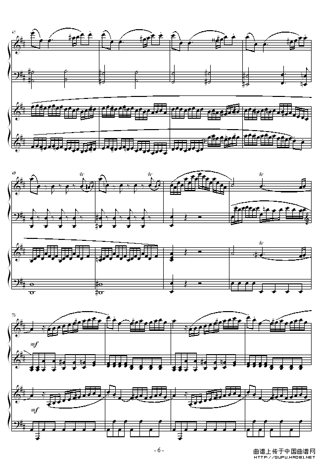 D大调双钢琴奏鸣曲K448第一乐章