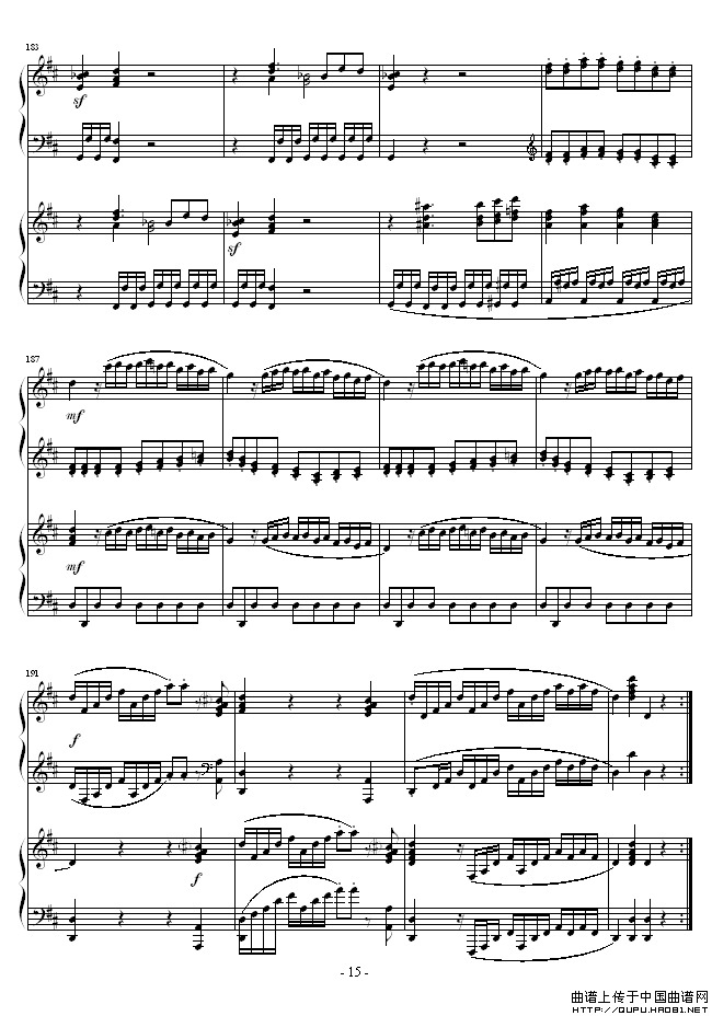 D大调双钢琴奏鸣曲K448第一乐章